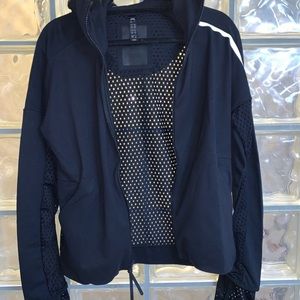New Adidas Mesh zip up jacket with thumb holes